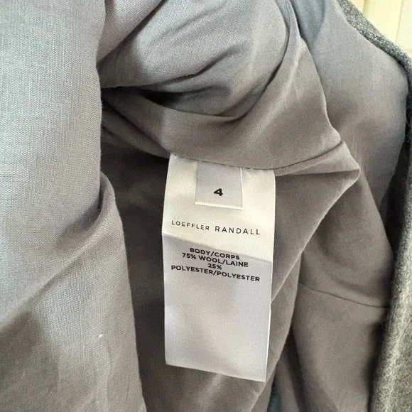 Loeffler Randall high waisted wool A-Line Skirt with pockets size 4, like new - Picture 7 of 12